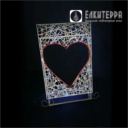 Фотозона Карты новогодняя световая фигура